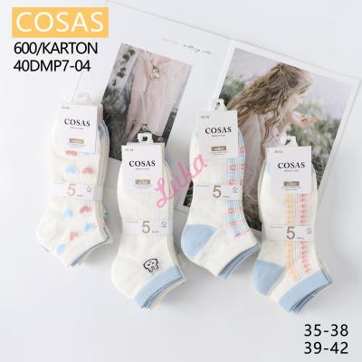 Women's low cut socks Cosas 40DMP7-05