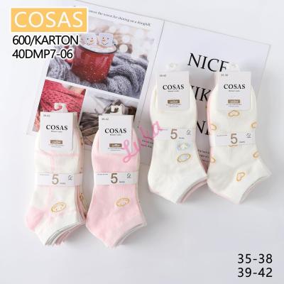 Women's low cut socks Cosas 40DMP7-07