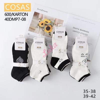 Women's low cut socks Cosas 40DMP7-08
