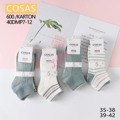 Women's low cut socks Cosas 40DMP7-12