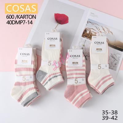 Women's low cut socks Cosas 40DMP7-14