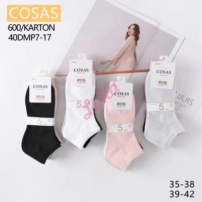 Women's low cut socks Cosas 40DMP7-17