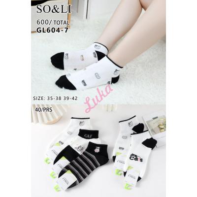 Women's low cut socks So&Li GL604-7
