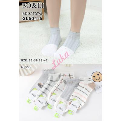 Women's low cut socks So&Li GL604-6
