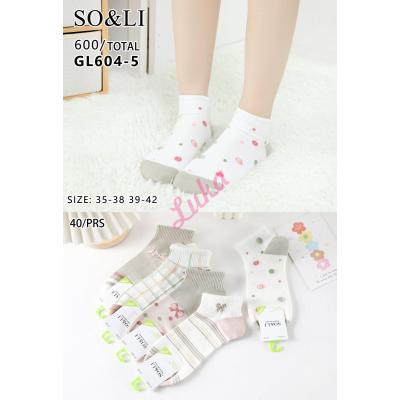 Women's low cut socks So&Li GL604-1