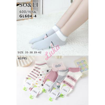 Women's low cut socks So&Li GL604-4