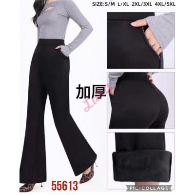 Women's black pants 55613