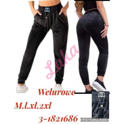 Women's black pants 3-1821686