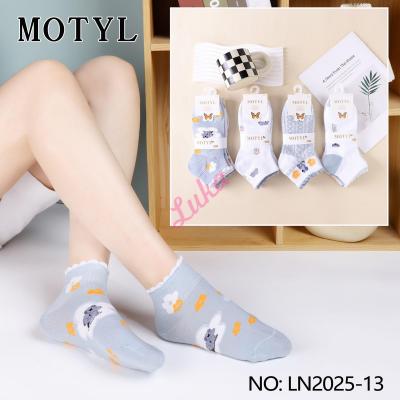 Women's low cut socks Motyl LN2025-13