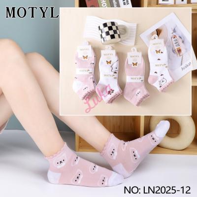 Women's low cut socks Motyl LN2025-12