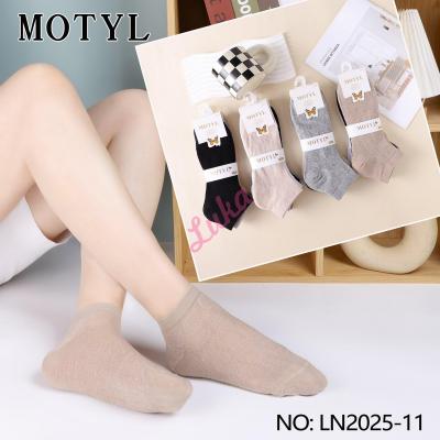 Women's low cut socks Motyl LN2025-11
