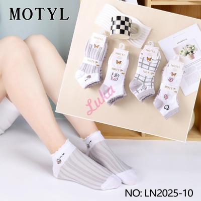 Women's low cut socks Motyl LN2025-10