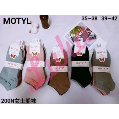 Women's low cut socks Motyl 2535