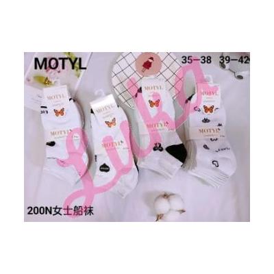 Women's low cut socks Motyl 2536