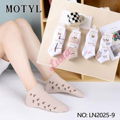 Women's low cut socks Motyl LN2025-9