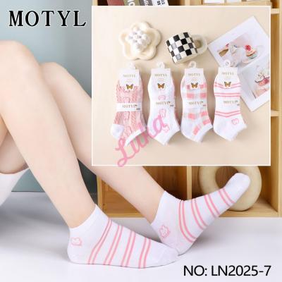 Women's low cut socks Motyl LN2025-7