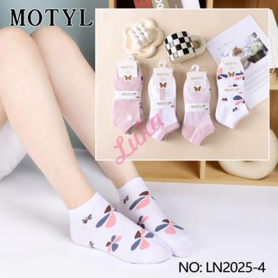 Women's low cut socks Motyl LN2025-4