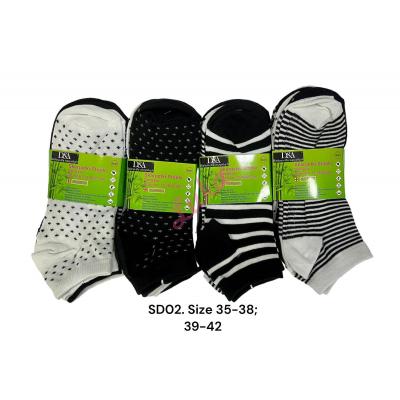 Women's bamboo Low Cut Socks D&A sd00b