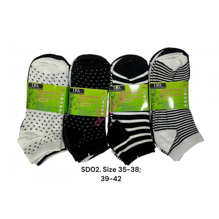 Women's bamboo Low Cut Socks D&A sd00b