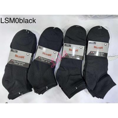 Men's low cut socks D&A LSM0black