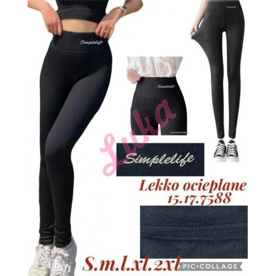 Legginsy damskie czarne 15177588