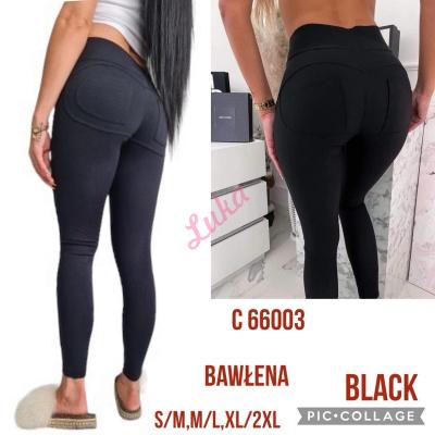 Women's black leggings c66003