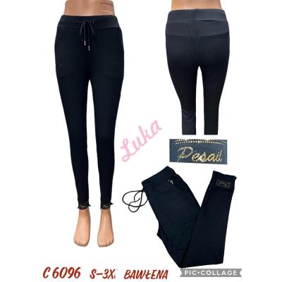 Women's black leggings c6096