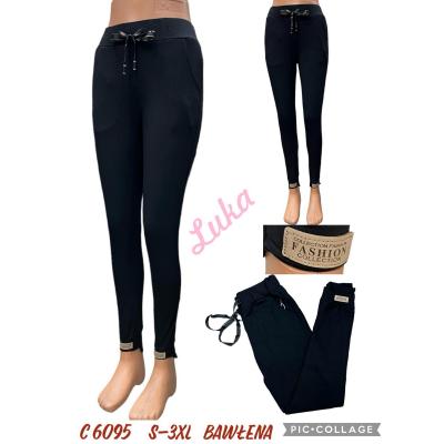 Women's black leggings c6095