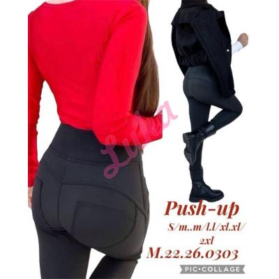 Women's black leggings m22260303