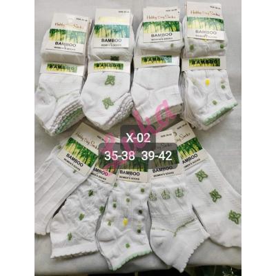 Women's low cut socks bamboo Hobby Day X-02