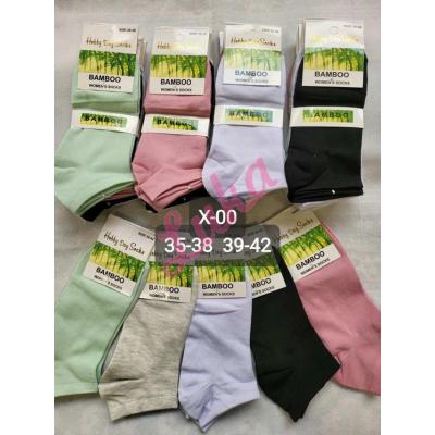 Women's low cut socks bamboo Hobby Day X-00