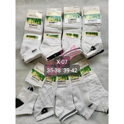 Women's low cut socks bamboo Hobby Day X-00