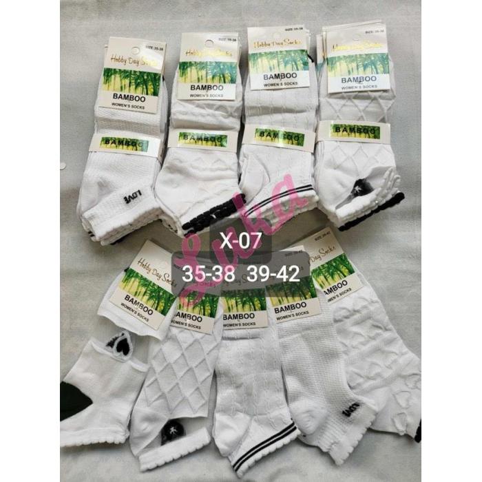 Women's low cut socks bamboo Hobby Day X-00