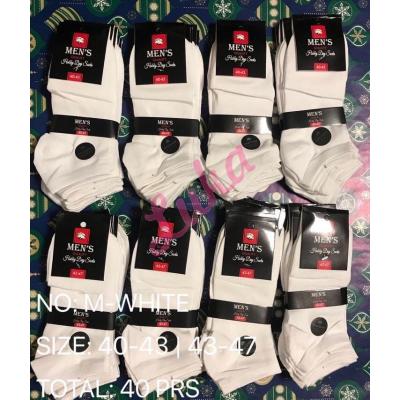 Men's low cut socks Hobby Day M-WHITE