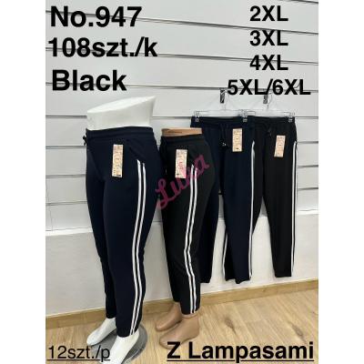 Women's black big leggings FYV 947