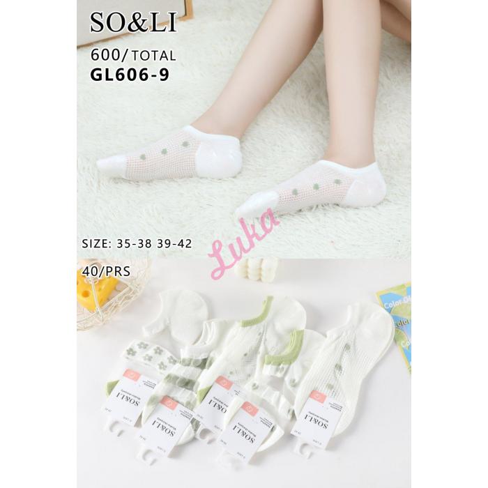 Women's low cut socks So&Li GL606-6