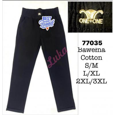 Women's black pants 77035