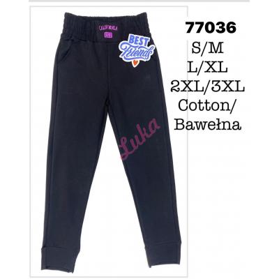 Women's black pants 77036