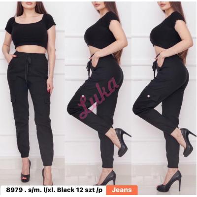 Women's black pants 8979