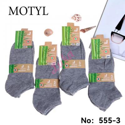 Men's bamboo low cut socks QJ 555-3