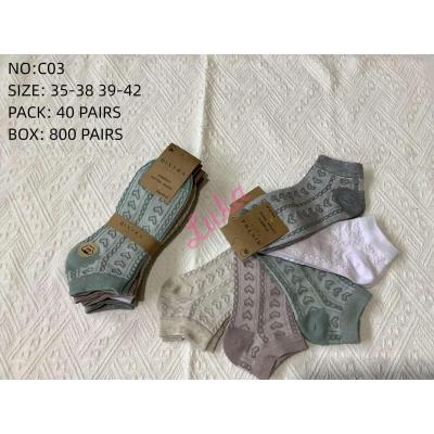 Women's low cut socks Bixtra C03