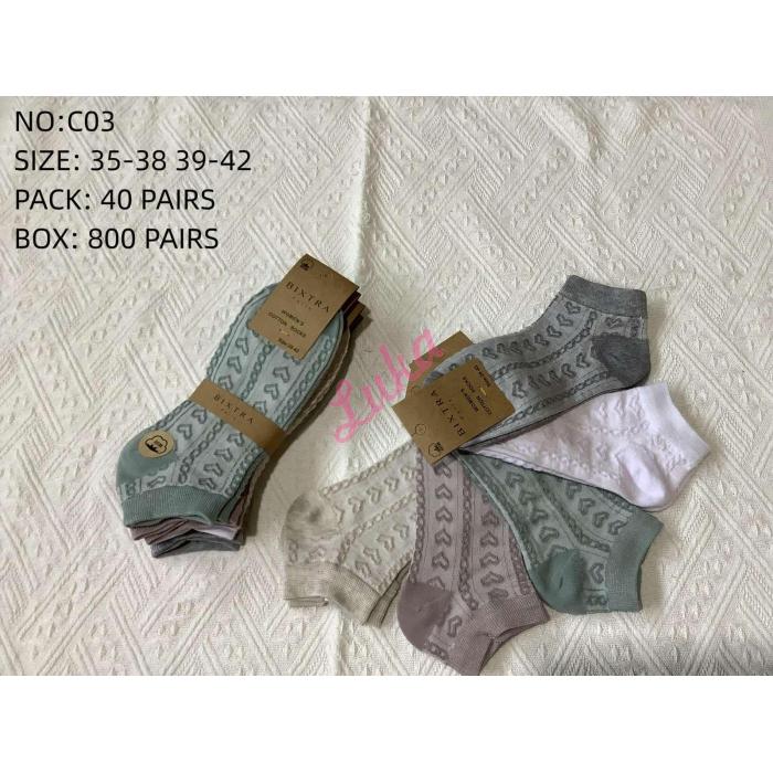 Women's low cut socks Bixtra C02