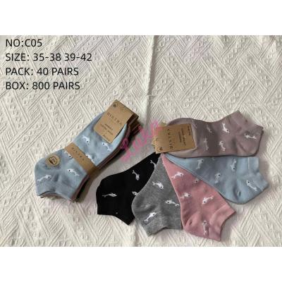 Women's low cut socks Bixtra C05