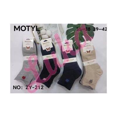 Women's pressure-free socks Motyl ZY212