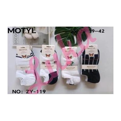 Women's low cut socks Motyl ZY119