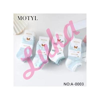Women's low cut socks Motyl A0003