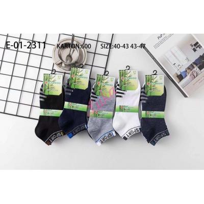 Men's low cut socks bamboo JST E-01-2311