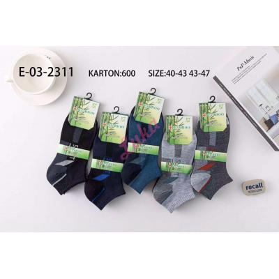 Men's low cut socks bamboo JST E-03-2311