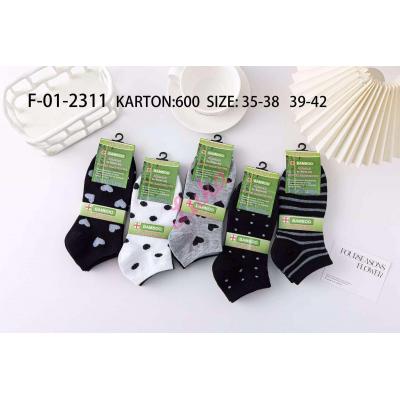 Women's low cut socks bamboo JST F-01-2311