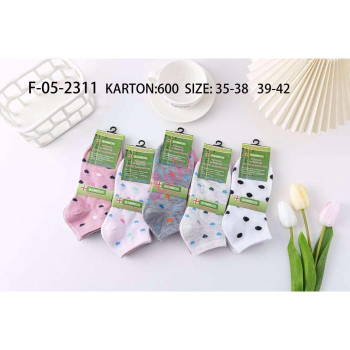 Women's low cut socks bamboo JST F-06-2311